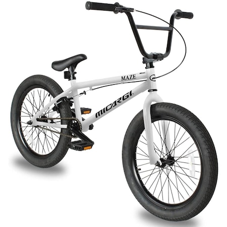 Micargi 20 in. Maze BMX Bicycle, White MAZE-WHI